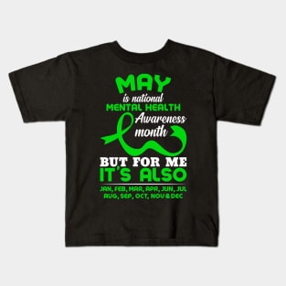 May Is National Mental Health Awareness Month Kids T-Shirt